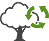処分した書類の立木換算表示環境報告に活用できる